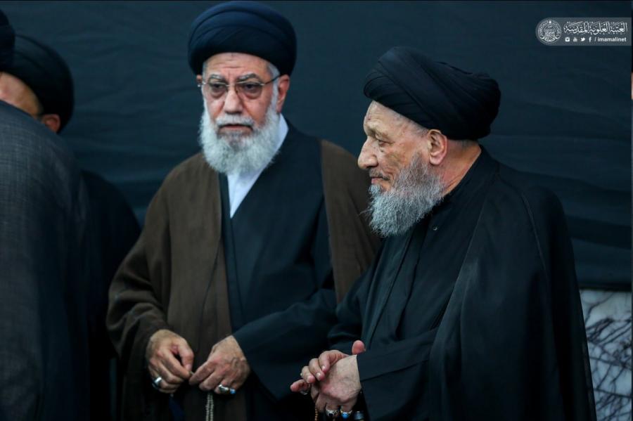 تصاویری از مراسم ترحیم آیت&zwnj;الله حکیم در حرم امام علی(ع)