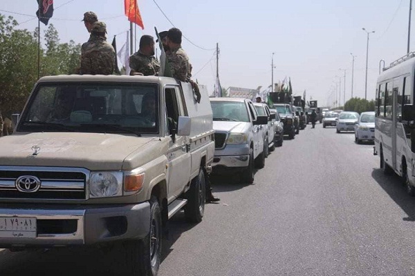 مجاهدتهای شبانه روزی رزمندگان الحشد الشعبی برای تامین امنیت اربعین امام حسین(ع) مجاهدتهای شبانه روزی رزمندگان الحشد الشعبی برای تامین امنیت اربعین امام حسین(ع)