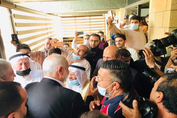 استقبال از رهبران حماس در اردن