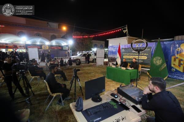 برگزاری نشست علمی قرانی در مسیر پیاده روی اربعین + عکس