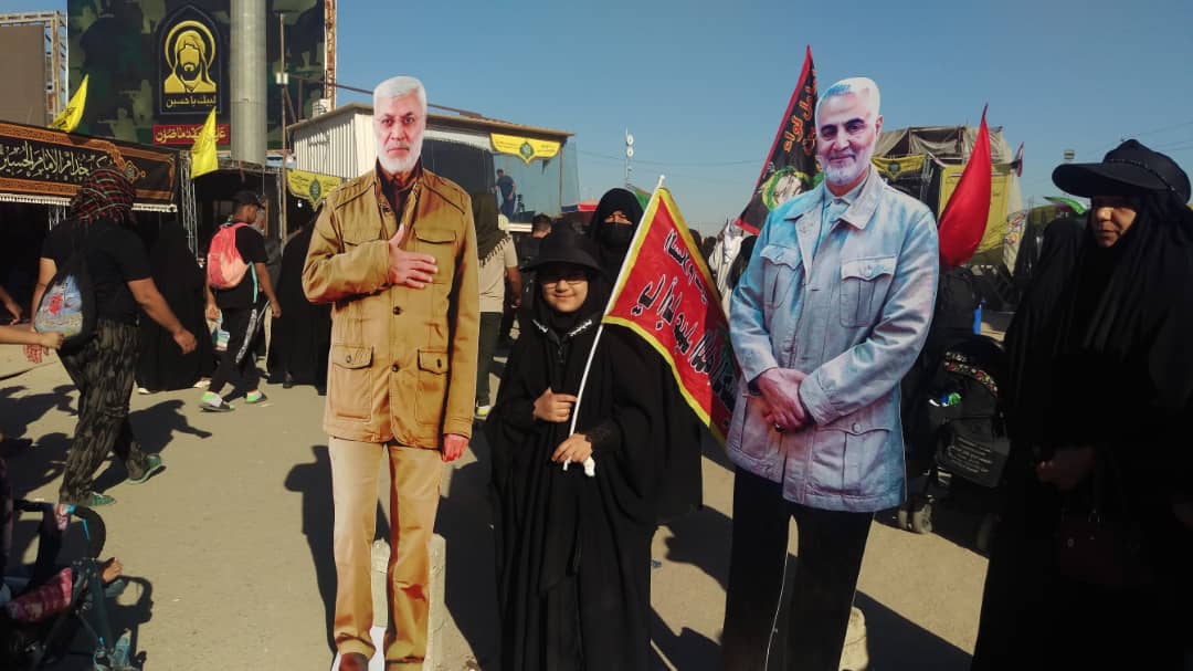 دلتنگی زائران اربعین حسینی برای سردار سلیمانی