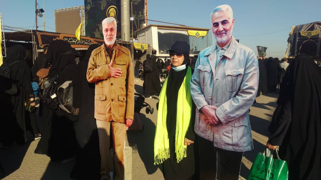 دلتنگی زائران اربعین حسینی برای سردار سلیمانی