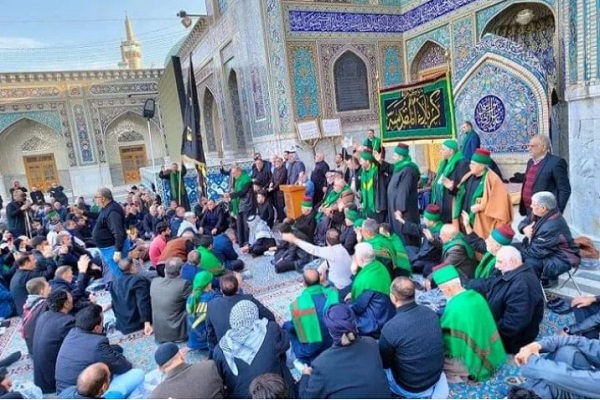 موکب اهالی کربلا در حرم امام رضا (ع) 