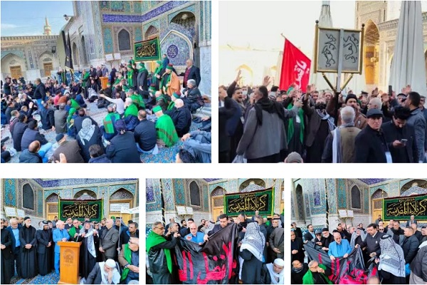 موکب اهالی کربلا در حرم امام رضا (ع) 