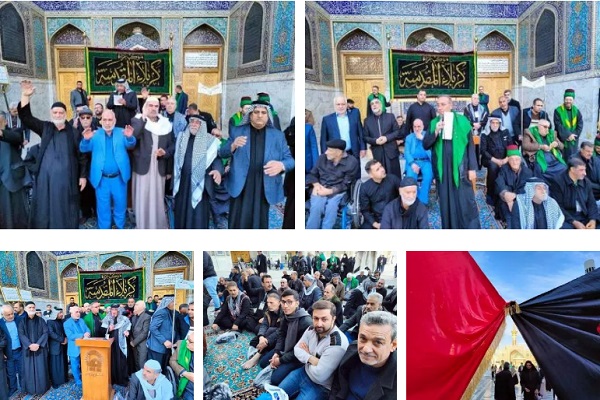 موکب اهالی کربلا در حرم امام رضا (ع) 