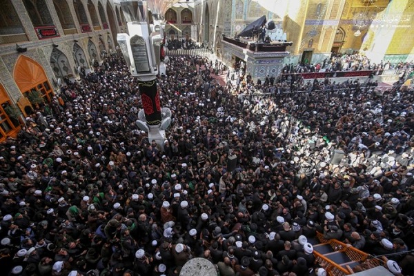 برگزاری مراسم عزاداری شهادت حضرت فاطمه (س) در مرقد مطهر حضرت علی (ع) برگزاری مراسم عزاداری شهادت حضرت فاطمه (س) در مرقد مطهر حضرت علی (ع)