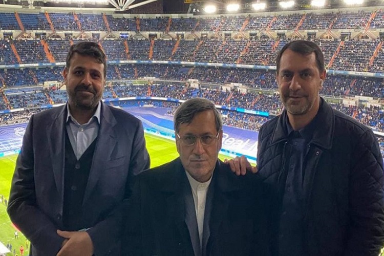 حضور دو نماینده مجلس در ورزشگاه سانتیاگو برنابئو 