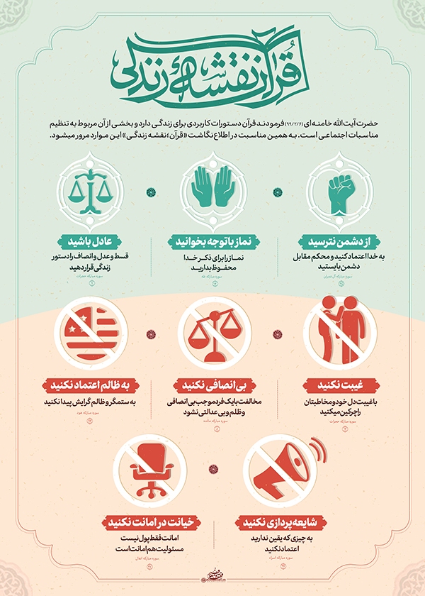 سه شنبه/ اطلاع&zwnj;نگاشت | قرآن نقشه زندگی