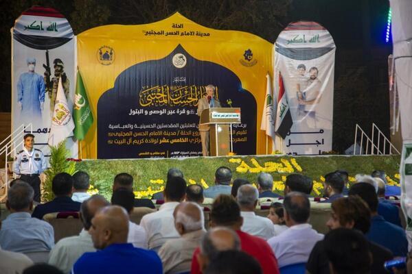 برپایی جشنواره فرهنگی سالانه ولادت کریم اهل بیت (ع) در حله عراق برپایی جشنواره فرهنگی سالانه ولادت کریم اهل بیت (ع) در حله عراق