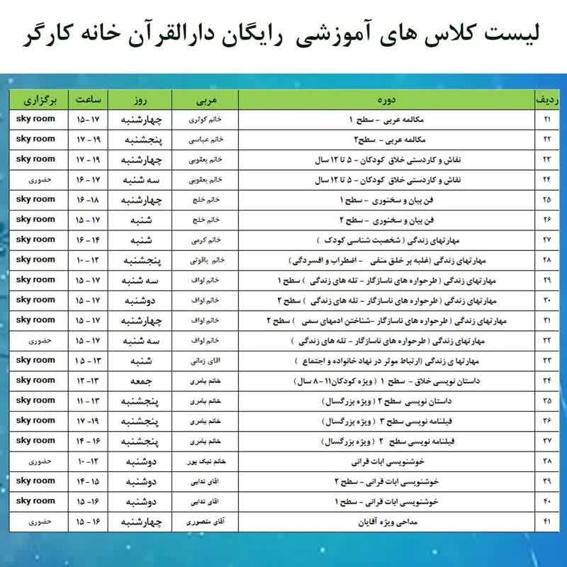 آغاز ثبت نام اینترنتی دورههای آموزشی رایگان دارالقرآن خانه کارگر در سراسر کشور آغاز ثبت نام اینترنتی دورههای آموزشی رایگان دارالقرآن خانه کارگر در سراسر کشور