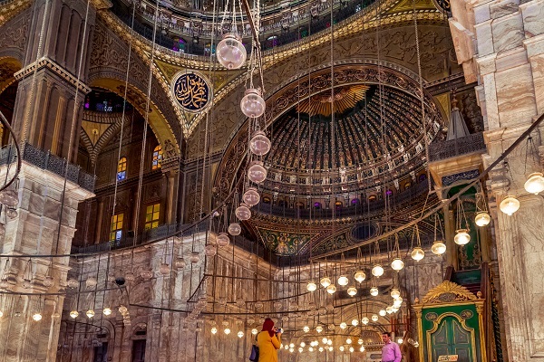 مسجد محمدعلی جواهری بر فراز ارگ قاهره