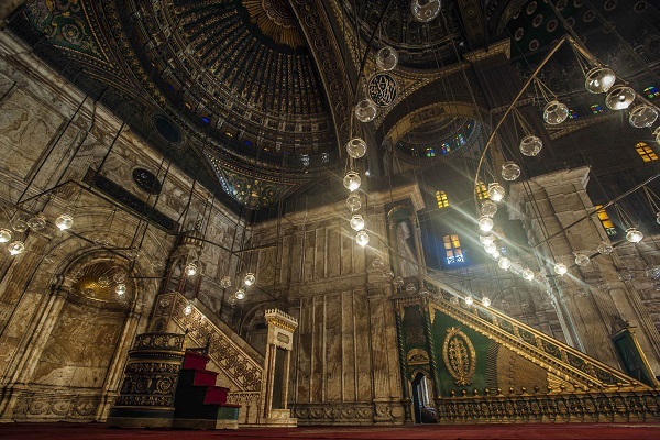 مسجد محمدعلی جواهری بر فراز ارگ قاهره