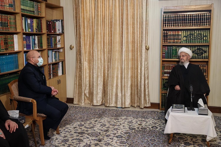 دیدار قالیباف با مراجع عظام تقلید