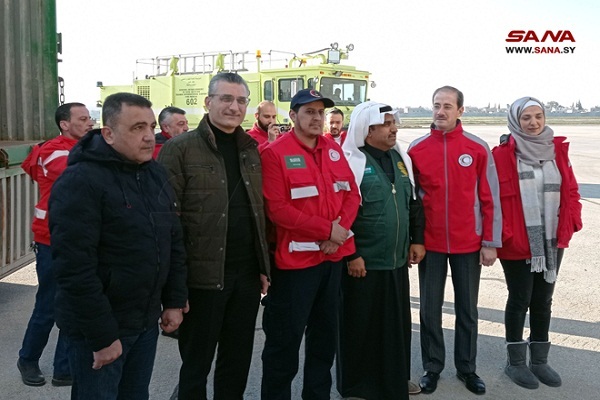 فرود نخستین هواپیمای سعودی در فرودگاه حلب پس از 11 سال/آماده فرود نخستین هواپیمای سعودی در فرودگاه حلب پس از 11 سال/آماده