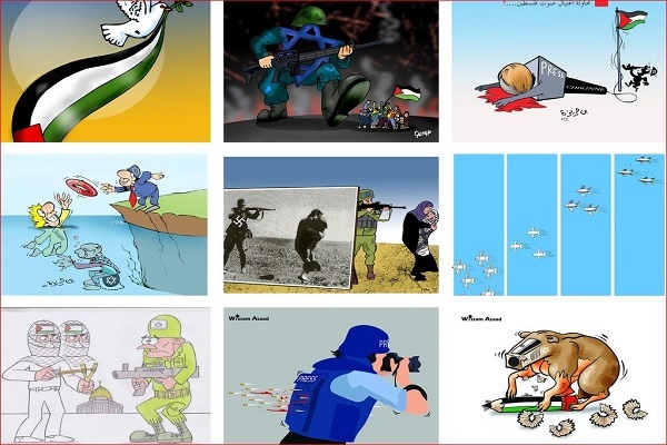 معرفی آثار راه‌یافته به مرحله نهایی سومین جشنواره کاریکاتور روز قدس + لینک