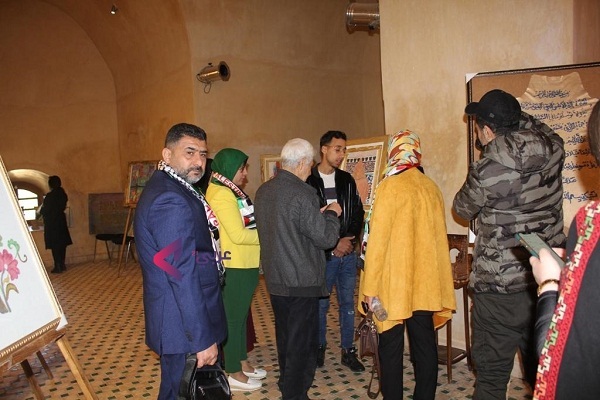 برپایی نمایشگاه هنری همبستگی با فلسطینیان در مراکش + عکس برپایی نمایشگاه هنری همبستگی با فلسطینیان در مراکش + عکس