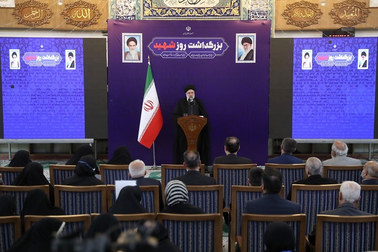 رئیس جمهور در مراسم بزرگداشت روز شهید