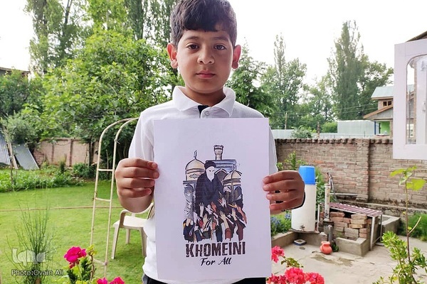 عکس | کمپین کشمیری&zwnj;ها در گرامیداشت یاد و خاطره امام راحل (ره)