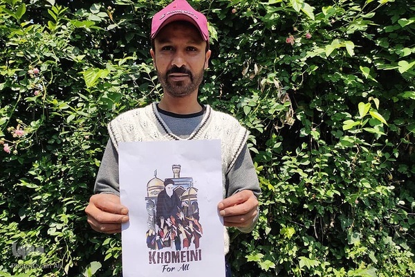 عکس | کمپین کشمیری&zwnj;ها در گرامیداشت یاد و خاطره امام راحل (ره)