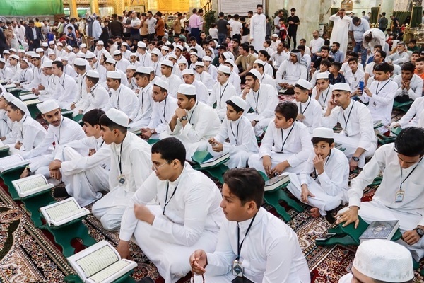 عکس | برگزاری مراسم هفتگی عرش تلاوت در صحن متبرک حرم حضرت عباس (ع)