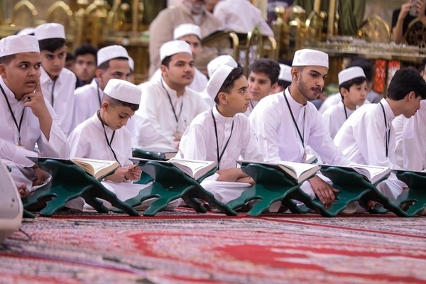 عکس | برگزاری مراسم هفتگی عرش تلاوت در صحن متبرک حرم حضرت عباس (ع)