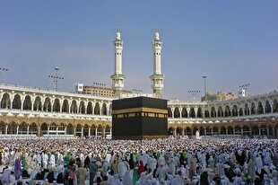 کاروان قرآنی نور در مسجد شجره و حرکت برای احرام + عکس