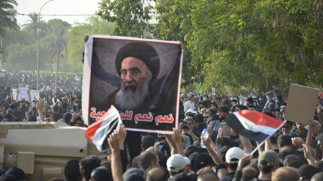 تجمع مخالفان فتنه انگیزی در بغداد تجمع مخالفان فتنه انگیزی در بغداد