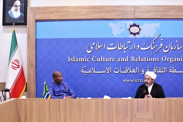 حجت الاسلام ایمانی پور و نوه نلسون ماندلا حجت الاسلام ایمانی پور و نوه نلسون ماندلا