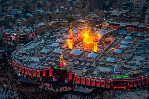 آماده//فیلم | حال و هوای حرم حسینی در شب عاشورای عراق