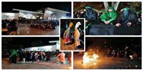 اجرای شبیه‌خوانی «آتش زدن خیمه‌گاه امام حسین(ع)» در جویبار