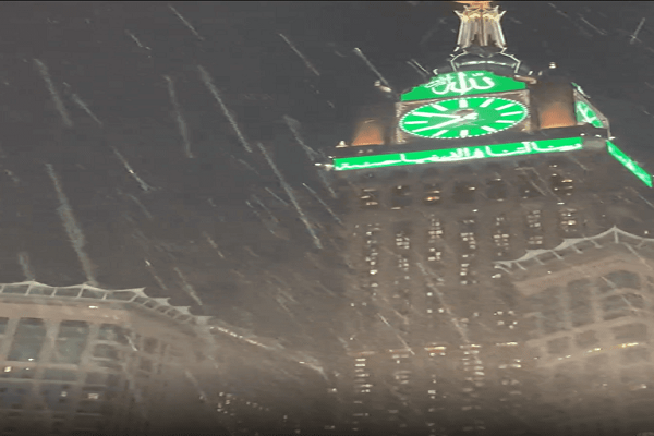 باران در کعبه + عکس