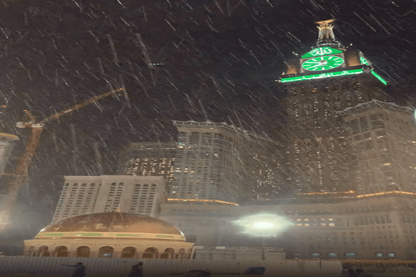 باران در کعبه + عکس