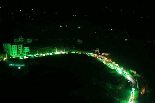 آذینبندی خیابانهای صنعا در سالروز میلاد پیامبر آذینبندی خیابانهای صنعا در سالروز میلاد پیامبر