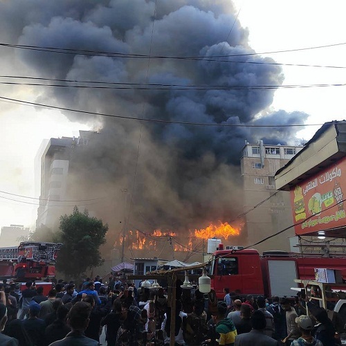 آتشسوزی مهیب در مرکز شهر کربلا + فيلم و عكس آتشسوزی مهیب در مرکز شهر کربلا + فيلم و عكس