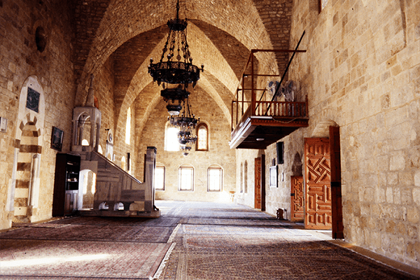 انس فلسطینیان با مسجد تاریخی العمری در قلب غزه/اماده