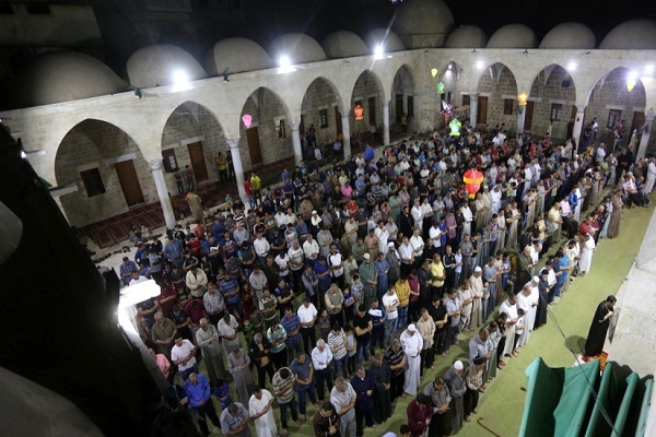 انس فلسطینیان با مسجد تاریخی العمری در قلب غزه/اماده