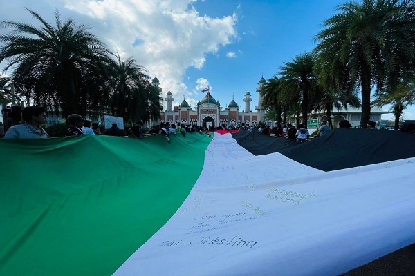 تظاهرات مسلمانان تایلند در حمایت از فلسطین + فیلم