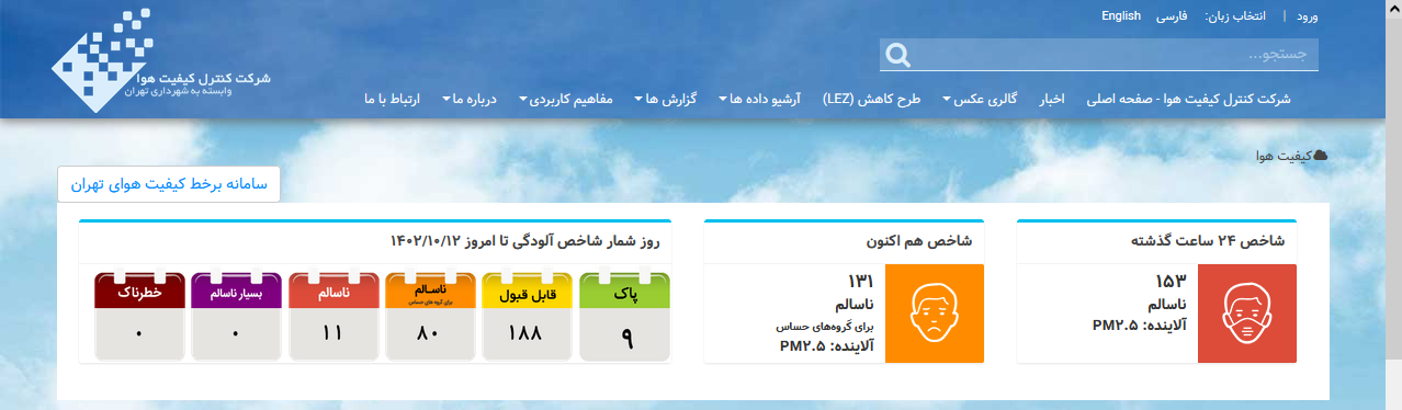 افزایش 3 نوع آلاینده خطرناک هوا در تهران