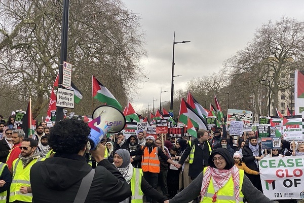 تظاهرات گسترده در لندن به مناسبت «روز جهانی همبستگی با غزه» تظاهرات گسترده در لندن به مناسبت «روز جهانی همبستگی با غزه»
