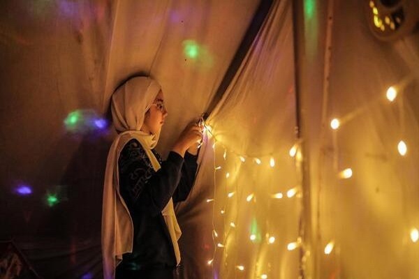 استقبال آوارگان فلسطینی از ماه رمضان + عکس