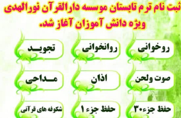 دارالقرآن نورالمهدی دارالقرآن نورالمهدی