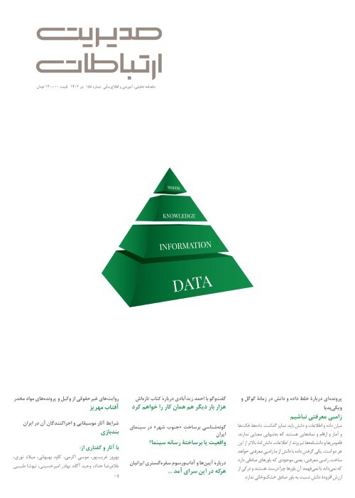 بررسی عواقب خلط «داده و دانش» در ماهنامه مدیریت بررسی عواقب خلط «داده و دانش» در ماهنامه مدیریت