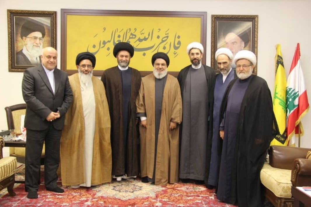 هیئتی از علمای ایرانی با نصرالله دیدار کردند هیئتی از علمای ایرانی با نصرالله دیدار کردند