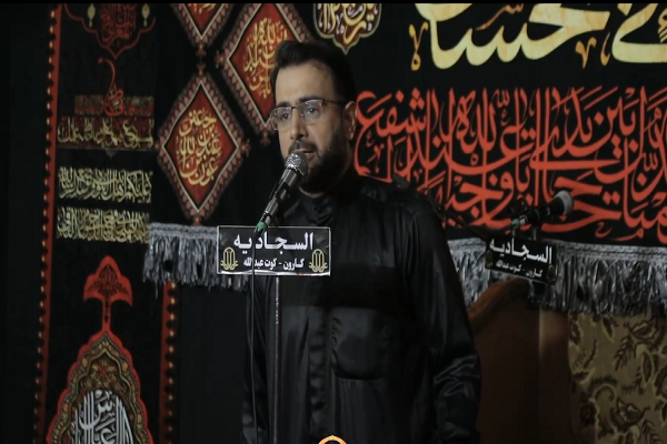 نوحه‌خوانی قاسم مقدمی به زبان عربی + فیلم