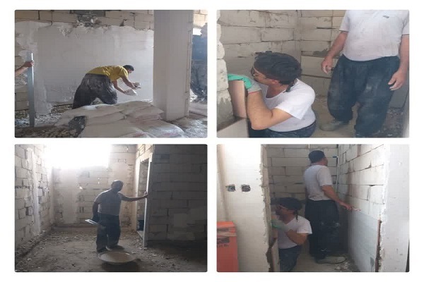 بازسازی و تعمیر حسینیه در کربلای معلی به همت بچه‌های هیئت‌