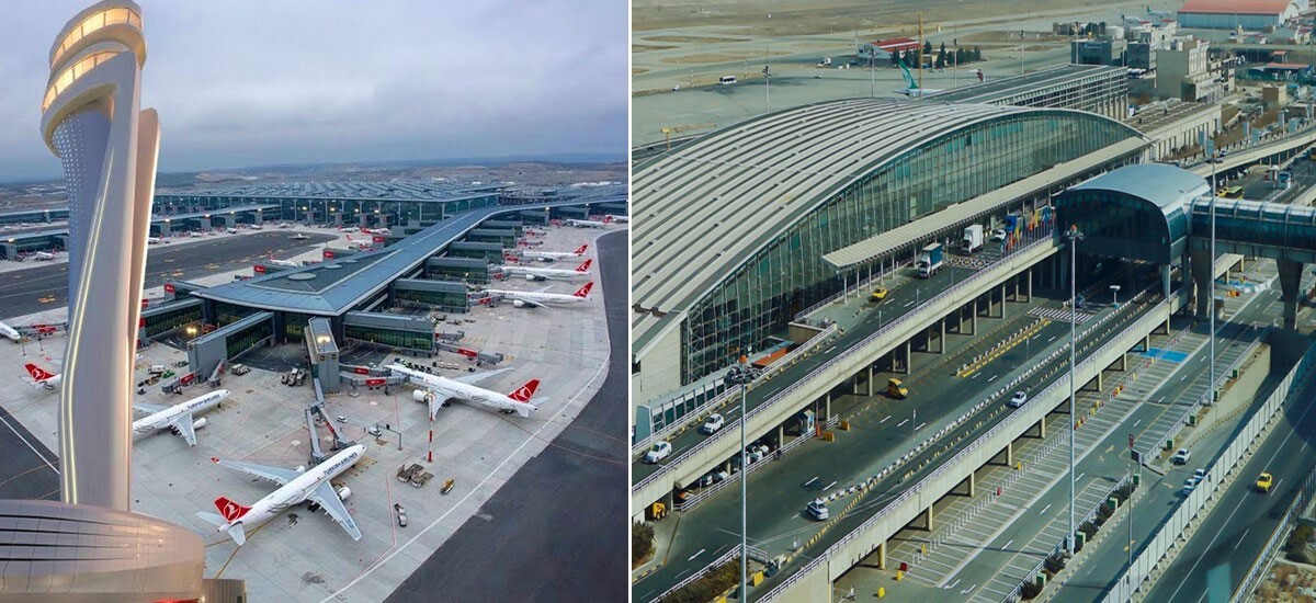 مقایسه فرودگاه امام خمینی و فرودگاه جدید استانبول