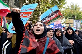 راهپیمایی حمایت از مردم فلسطین در لرستان برگزار شد + عکس