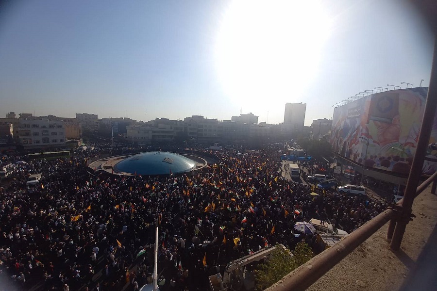 فریاد خشم امت حزب‌الله بر سر رژیم افسارگسیخته صهیونیستی