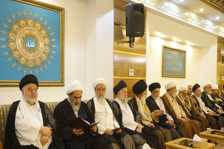 ارسال/ مراسم بزرگداشت آیت‌الله الخرسان در قم برگزار شد