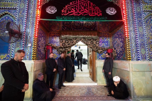 برگزاری مراسم عزاداری حضرت فاطمه (س) توسط آستان مقدس حسینی + عکس